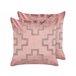 Beliani Cojín decorativo BAHIA 45x45 Rosa