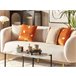 Beliani Cojín decorativo TULIP Naranja