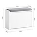 Banco Zapatero con 1 Cajón FSR98-W SoBuy Blanco