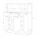 Alacena cocina Colin 3 Puertas 108 Natural/ Blanco