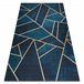 Alfombra lavable ANDRE 1173 mosaico Geométrico 80x150 Azul