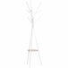 Perchero de Pie Metálico Metal, MDF HOMCOM Blanco