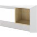 Mesa escritorio LYLY 1 hueco y pata metal Blanco