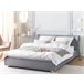 Beliani Cama con somier Poliéster PARIS 195x228 Dorado