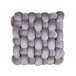 Beliani Cojín decorativo SIRALI Gris Claro