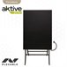 Mesa cuadrada plegable jardín Aktive Negro