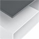 Mesa de centro Haarlem con estante aglomerado 90x50 Gris Oscuro