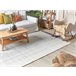 Beliani Alfombra de pelo corto OMERLI 160x230 Blanco
