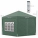 Carpa Plegable Tela Oxford, Acero Outsunny 295x295 Verde