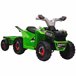 Quad Eléctrico Infantil PP, Metal HOMCOM Verde