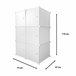 Armario Vestidor Cube Personalizable Boxed Basic Nyana Home 6 Cubos 75 Blanco
