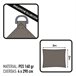 Toldo sombreo rectangular Aktive Garden gris antracita Gris