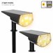 Aktive Set 6 balizas solares LED 5-10 lúmenes diseño 2 en 1 Negro