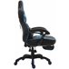 Silla Gaming Tilos En Simil Cuero Azul/ Negro