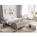 Beliani Cama con somier Madera de pino GIVERNY 169x208 Blanco