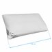 Almohada Segura Moshy de Fibra Alta 135x35 Blanco
