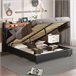 Cama con almacenamiento 200x140 Negro