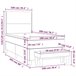 Cama box spring 100x200 Azul