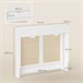 Cubre Radiadores Melamina de Madera, MDF HOMCOM Cubre Radiadores Melamina de Madera, MDF HOMCOM Blanco