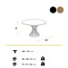 Mesa de Comedor Circular Fija - Modelo SINKI Marron