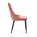 4x Silla tapizada capitoné de terciopelo SJ.054 Rosa