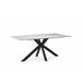 Mesa rectangular en cerámica blanca BIMBA Blanco/ Negro