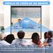 Pantalla de Proyector Plástico, Metal HOMCOM Blanco