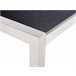 Beliani Mesa de jardín GROSSETO 90x180 Negro/ Gris