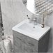 Mueble de Baño Melamina de Madera; Cerámica kleankin 60 Gris