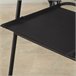 Aktive Conjunto plegable de jardín con mesa y 2 sillas de acero Negro