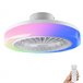 Ventilador Techo Plafón LED RGB Ventiladores de Techo Motor DC Blanco