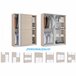 Armario Dormitorio Onix Habitación Blanco/ Madera