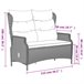 Banco De Jardín De 2 Plazas 112x84 Gris