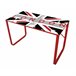 Mesa cristal London Rojo