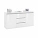 Aparador efecto madera 150 Blanco Brillo