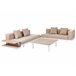 Beliani Conjunto de jardín Poliéster MISSANELLO Beige