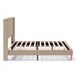 Estructura de cama tapizada Noelia 140x190 Beige