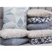 Beliani Cojín decorativo LUPINE Gris