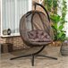 Silla Colgante Acero Marron