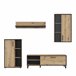 Mueble compacto de TV PORTOPINO 236 cm , roble Madera