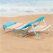 Aktive Silla plegable de playa 7 posiciones, con cojín Multicolor
