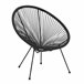 Silla de jardín ACAPULCO IV Silla de jardín ACAPULCO IV Negro