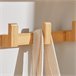 Perchero de Pared con Ganchos bambú FHK06-N SoBuy Madera