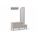 Mueble recibidor zapatero con espejo BEA Beige