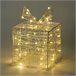 Caja de regalo Navideña decorativa con 30 micro LEDs Caja de regalo Navideña decorativa con 30 micro LEDs Blanco