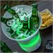 Cubitera LED con Altavoz Recargable Transparente