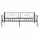 Cama Simple Alvesta con somier Reposacabezas metal 96x207 Negro