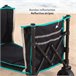 Aktive Carro plegable playa con ruedas todoterreno Negro