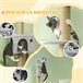 Árbol para Gatos Aglomerado de Madera PawHut Gris