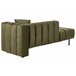 Beliani Chaise longue derecho Terciopelo LANNILS Verde